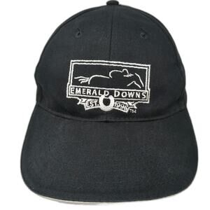Associated Premium Emerald Downs Sound Transit Black One Size Baseball Cap Hat